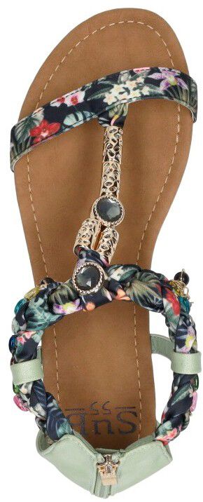 Sub55 Sandalen Plat groen