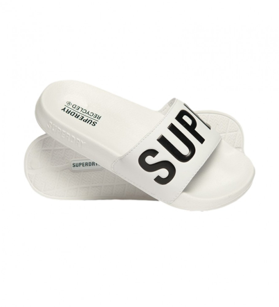 Chinelo de piscina branco Superdry Code Core