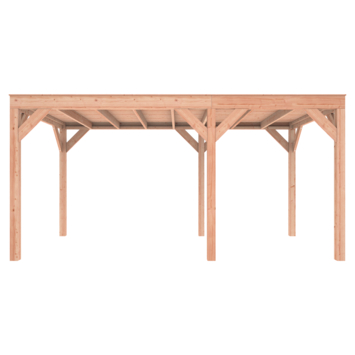 Overkapping Douglas 495x255cm a-symmetrisch
