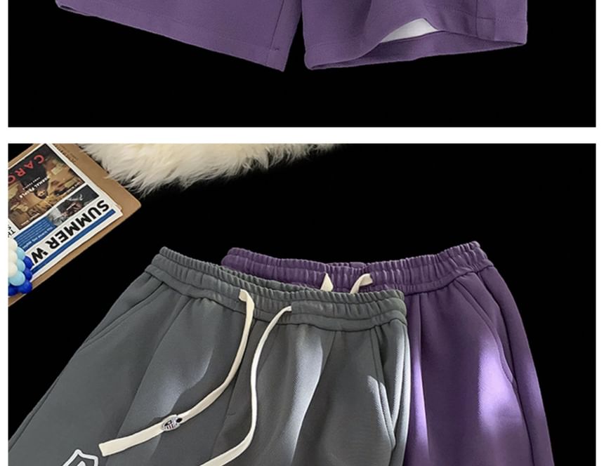 Bay Go Mall - Shorts met trekkoord en letters