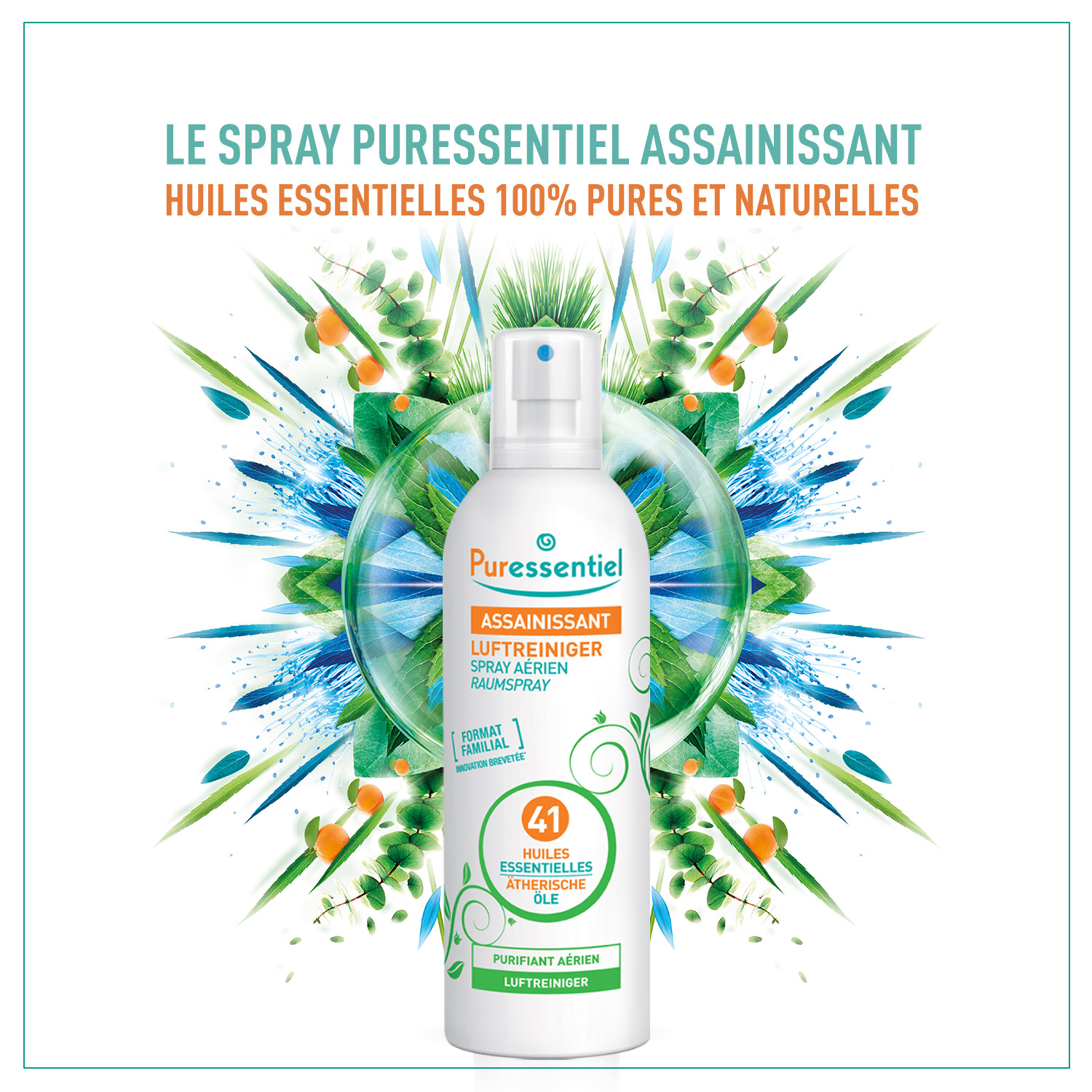 Puressentiel Reinigender Luftspray<br>500 ml, 41 ätherische Öle