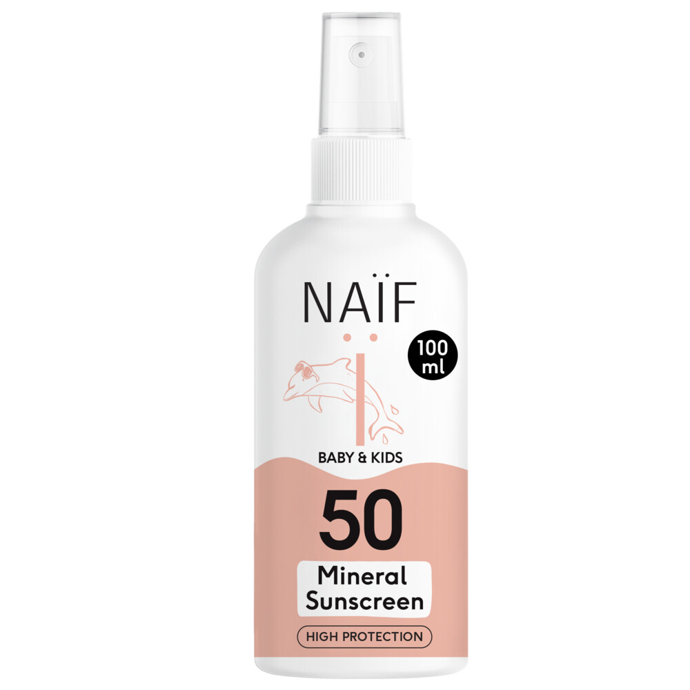 Naif Minerale Zonnebrand Spray Baby & Kids SPF 50100 ml