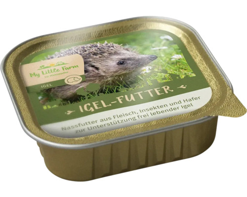 Egelvoer, nat, My Little Farm, meer dan 90% vleesgehalte, met waardevolle insectenproteïne, 300g schaal
