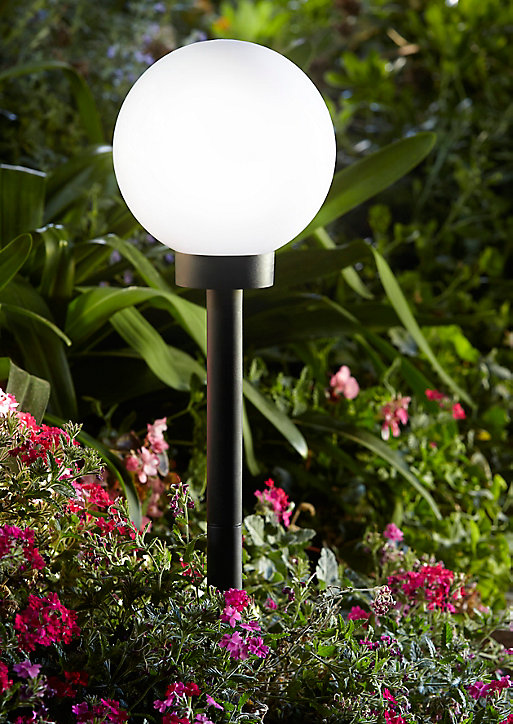 Balise à piquer extérieure LED intégrée solaire Kimberley 0.02W IP44 GoodHome noir