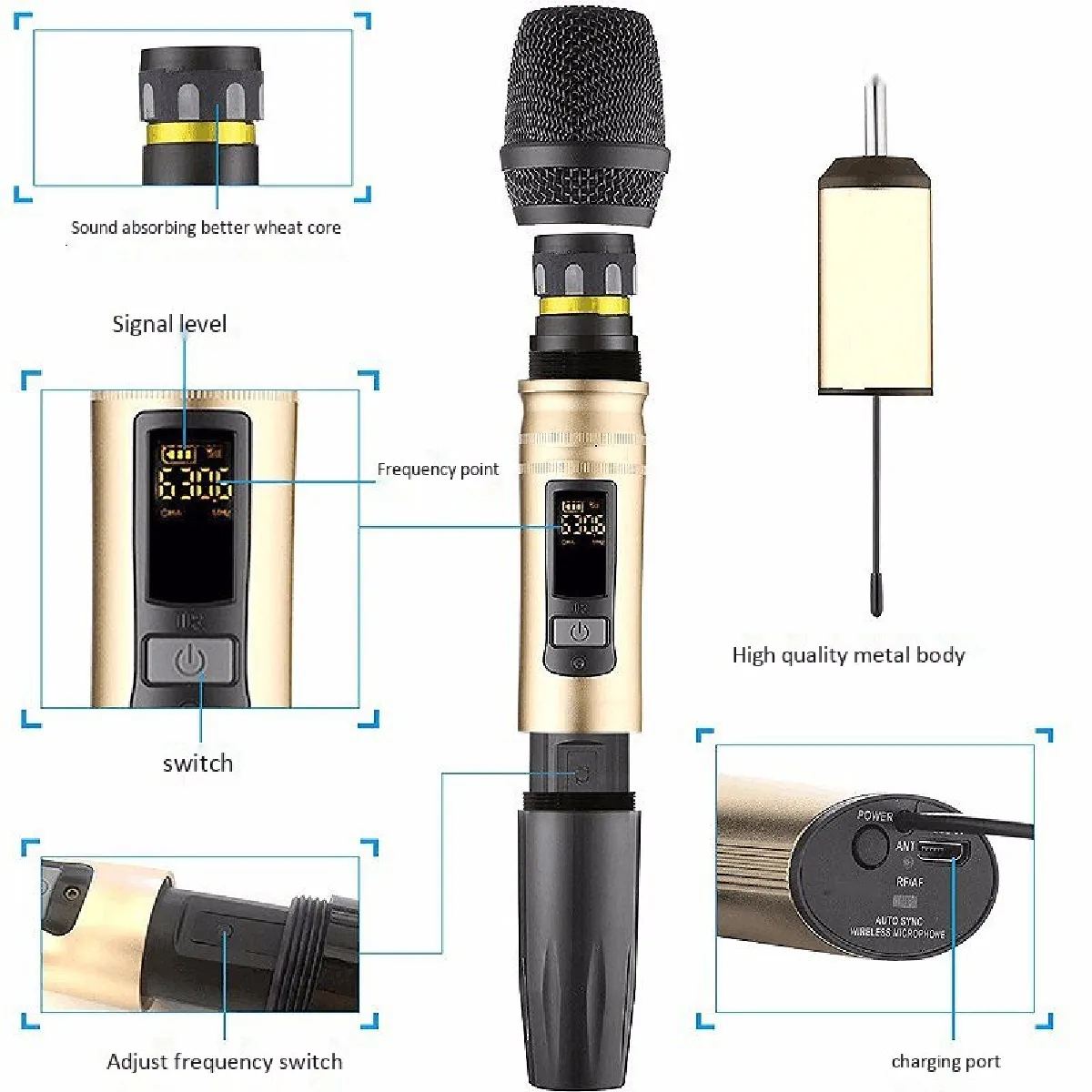 Microphone Sans Fil UX2 UHF Universal