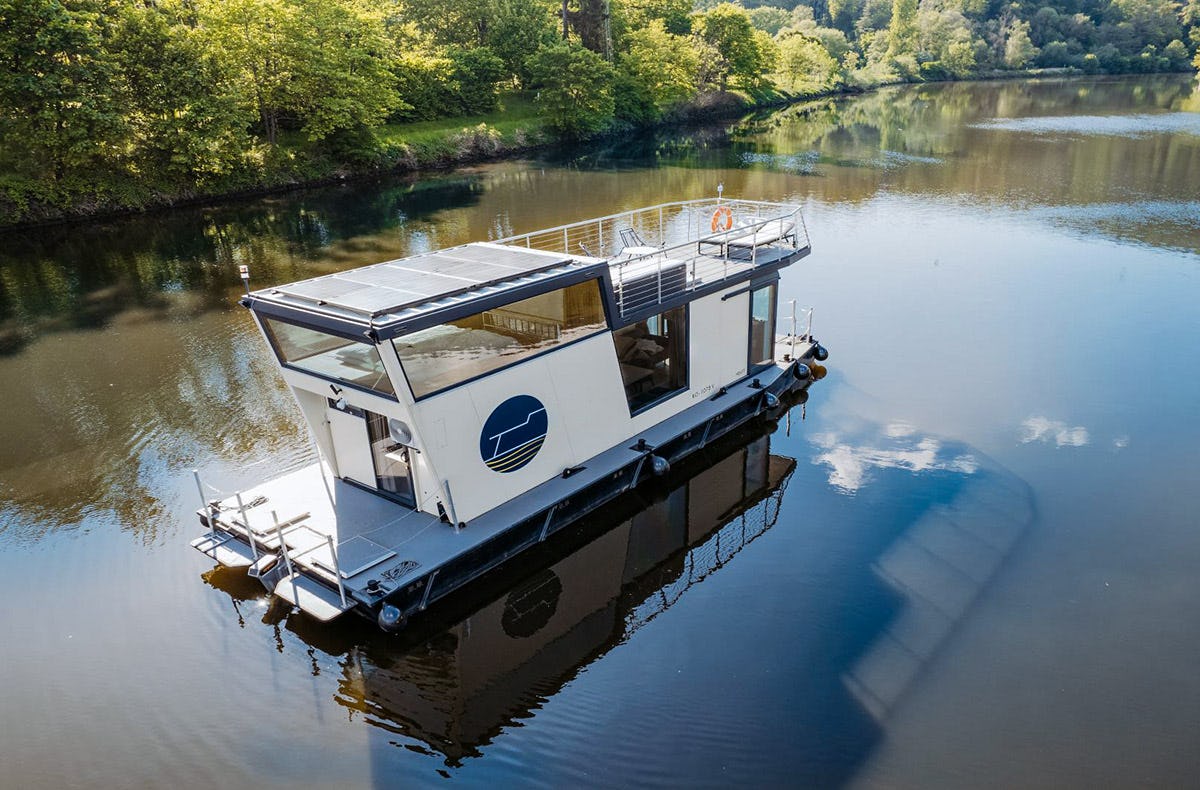 Elektro Hausboot Übernachtung Mettlach