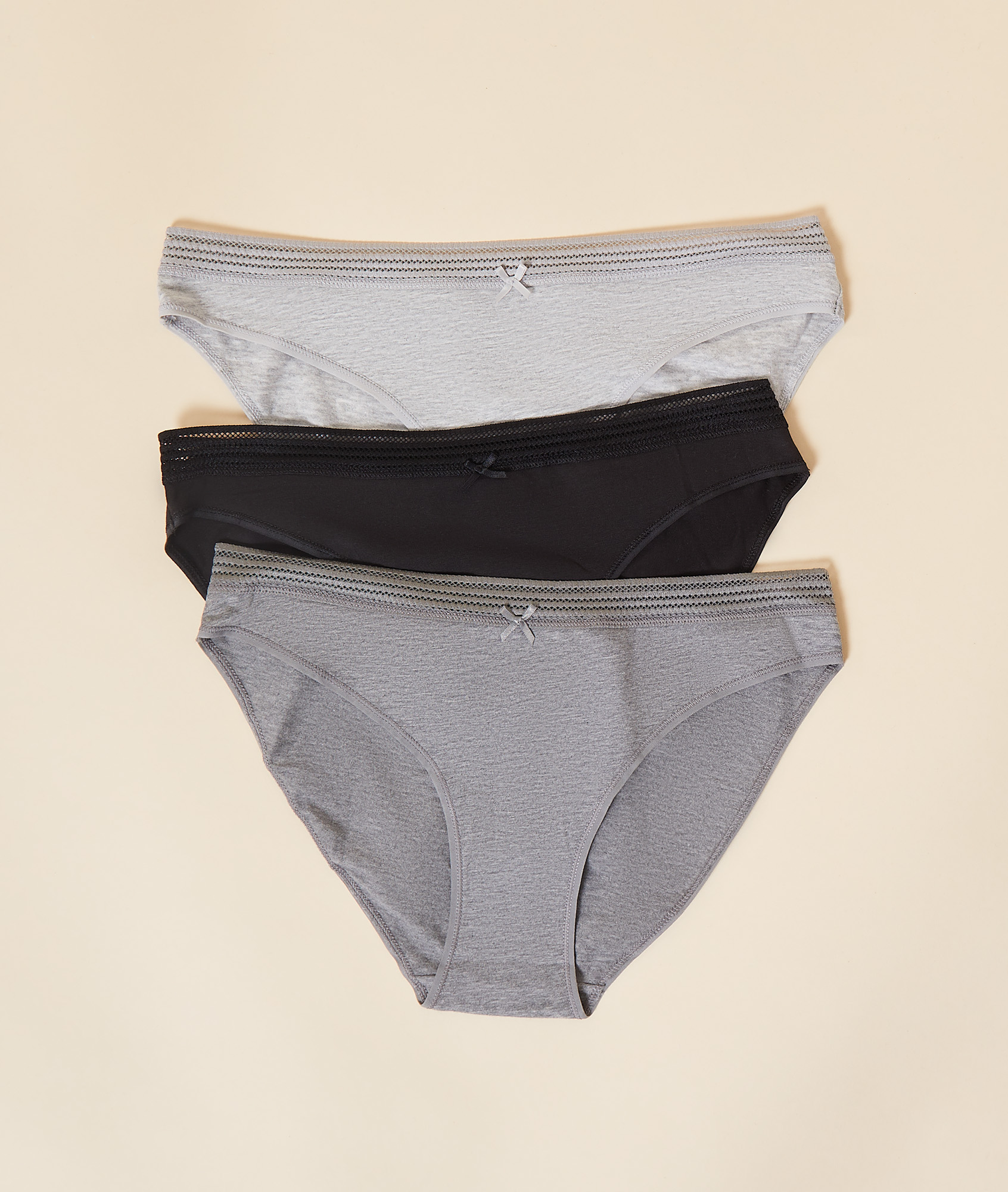 Lot de 3 culottes en coton biologique