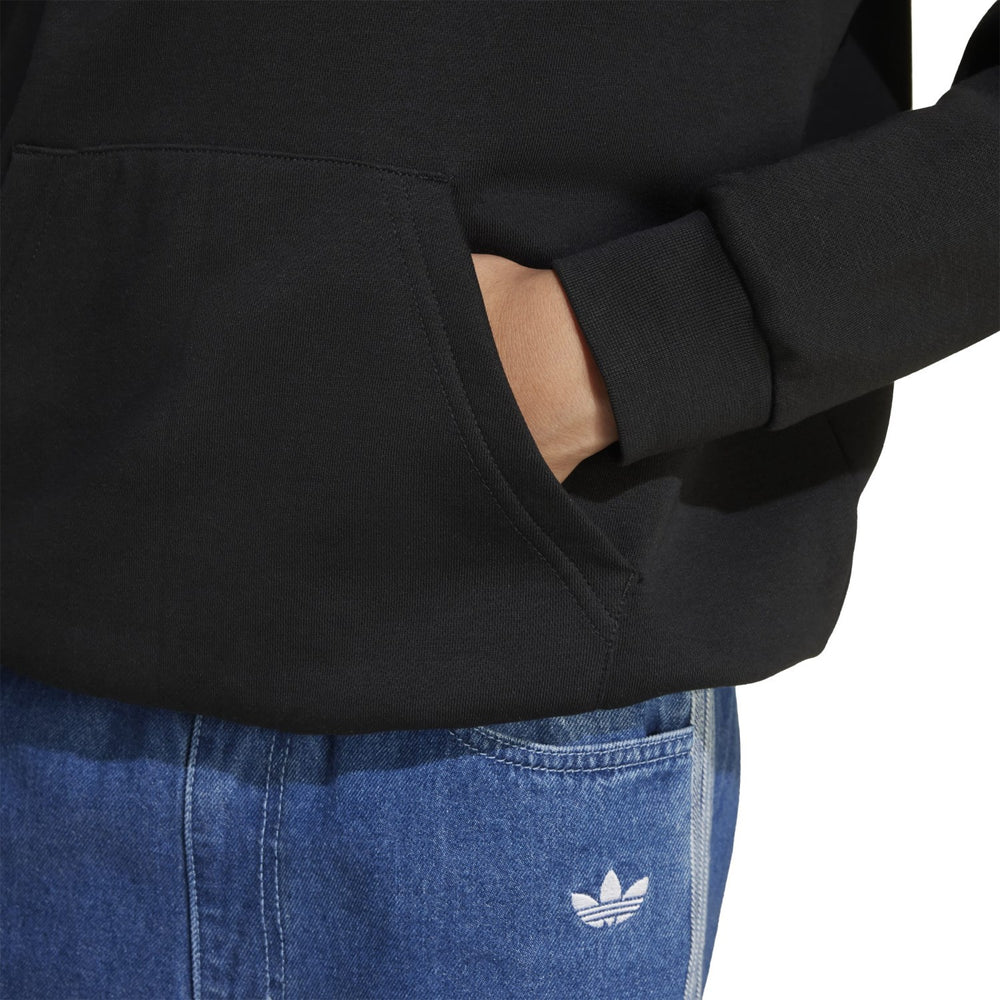 Køb adidas Originals Black/White Loose Hættetrøje Fl