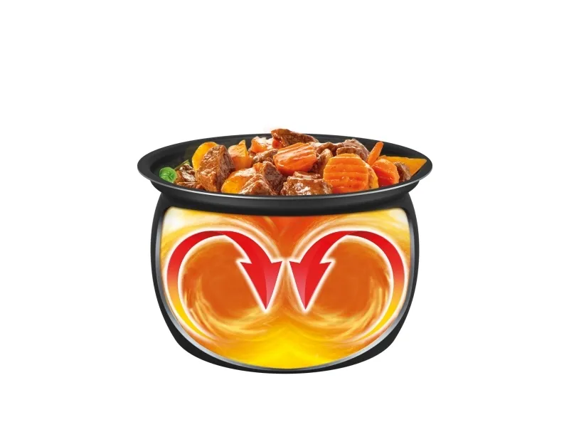 Tefal Turbo Cuisine CY754830, 5 L, 1090 W, 12 t, Kina, Sort, Dreje