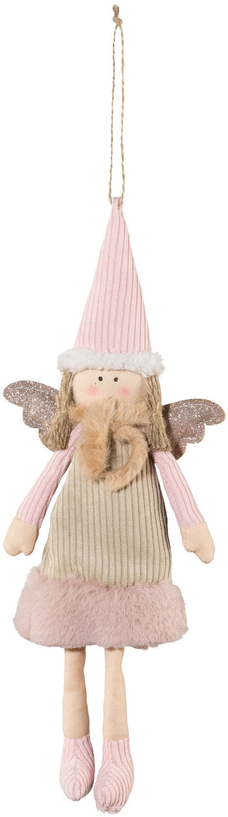 Creativ deco Dekohänger »Weihnachtsdeko« mit Plüsch-Schal