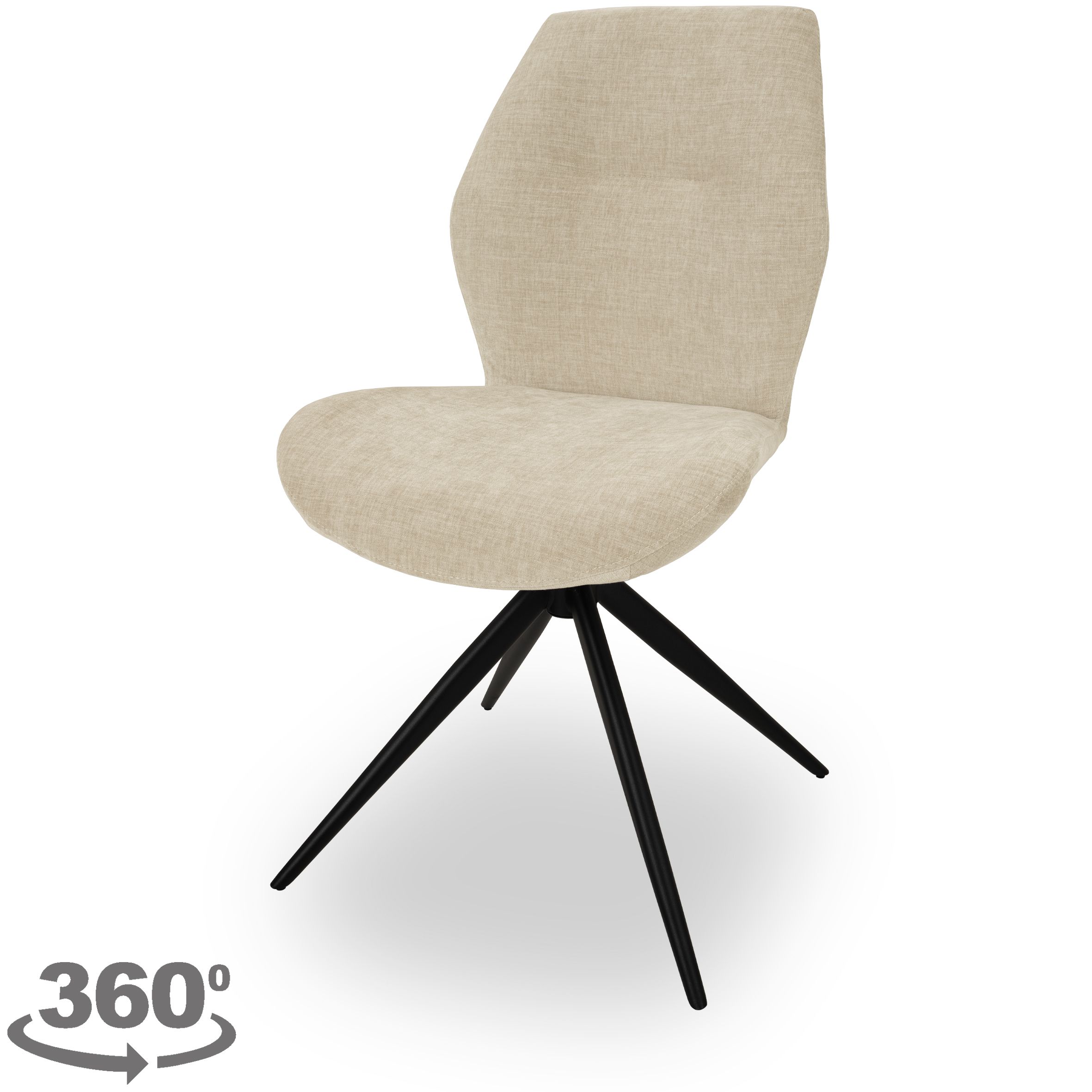 Eetstoel Miami Toffee Sieb B49 x D63.5 x H91.5 cm