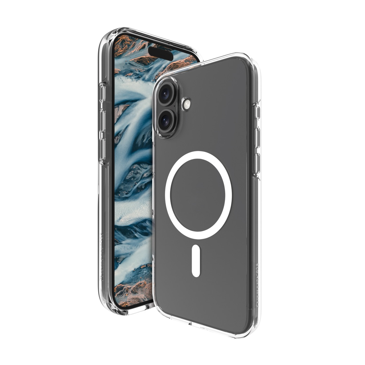 iPhone 16 Plus Hardcase Hülle Clear Case Iceland Pro MagSafe Recycled (IM67CL006272) - Transparent