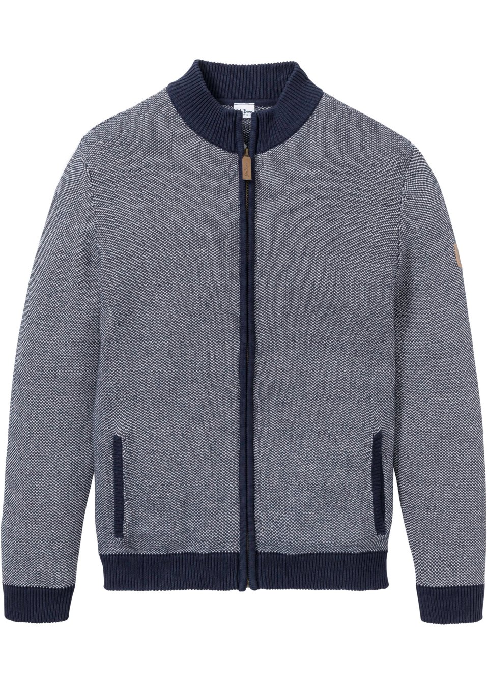 Gilet en maille à col montant