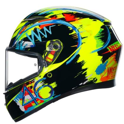 Casque AGV K3 - ROSSI WINTER TEST 2019 - Multicolore