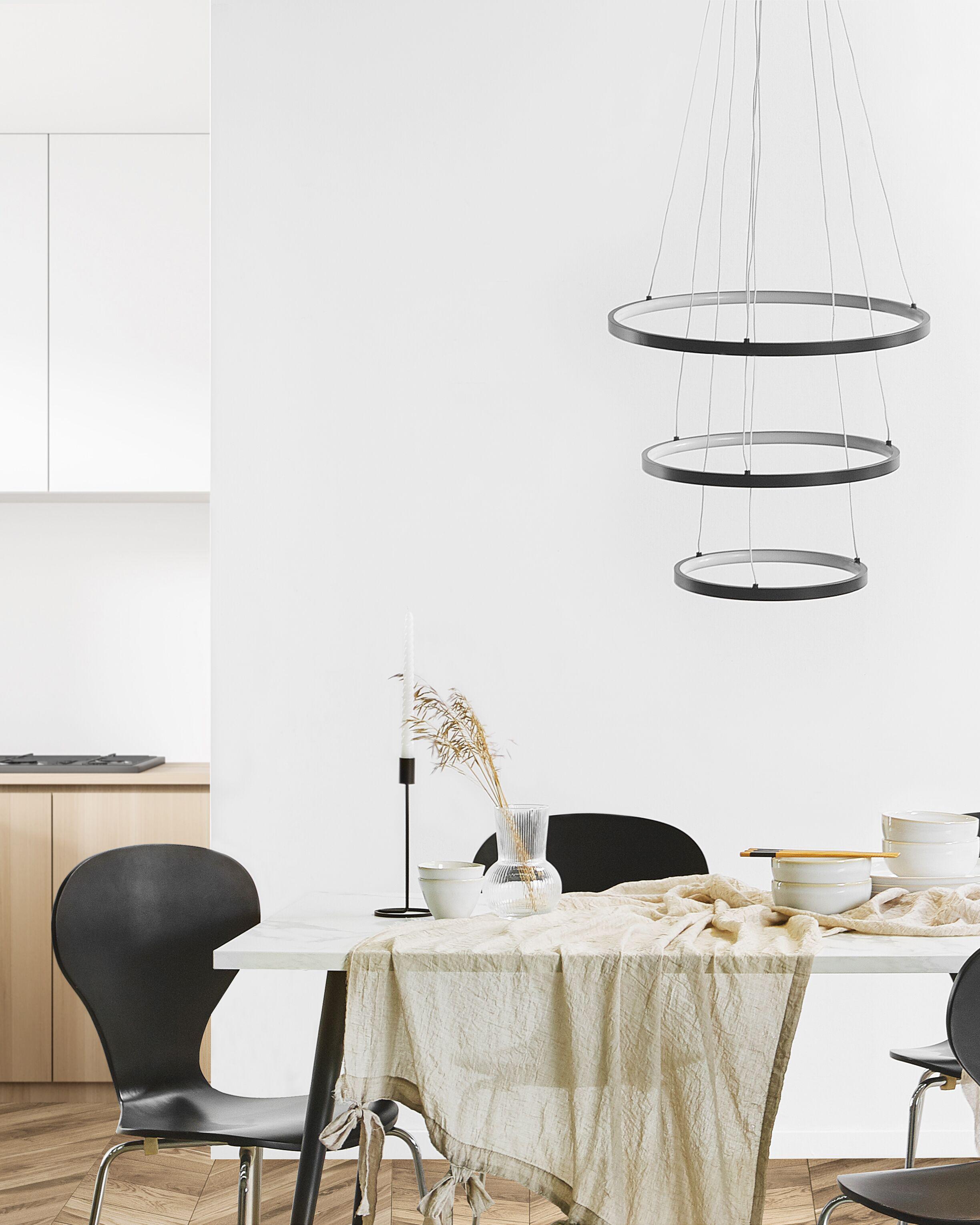 LED hanglamp ATREK Metaal Zwart