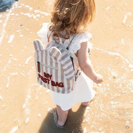 Sac à dos My First Bag   Rayures Terra        de               Childhome
