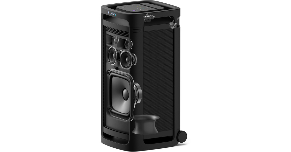 SonyULT Tower 9 Partybox luidspreker  (Zwart, Bluetooth 5.2)