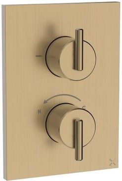 Crosswater - 3ONE6 - Inbouwthermostaat - Thermostatisch - Geborsteld Messing