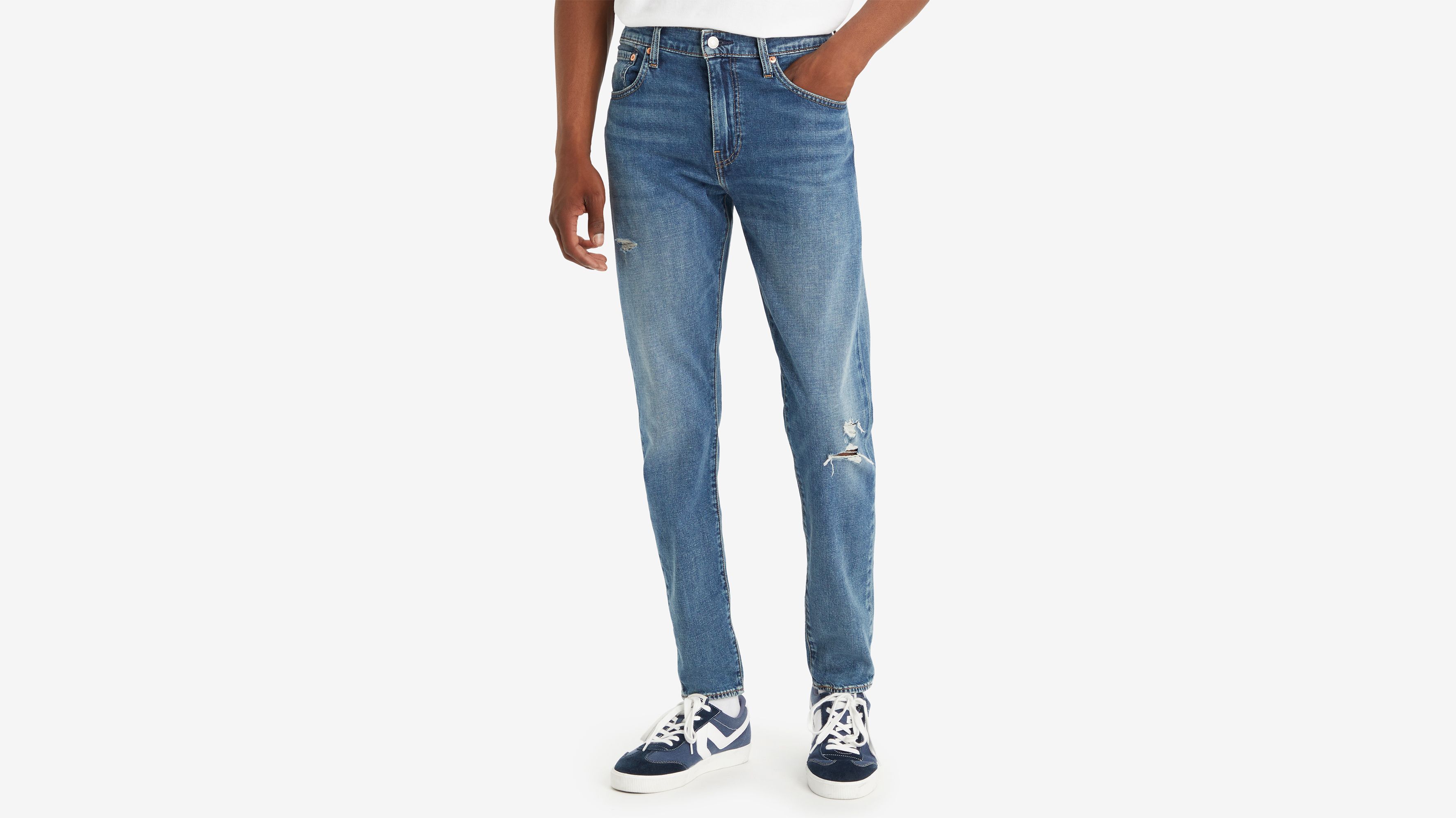 Jean 512™ Slim fuselé Lightweight - Poolside Destructed Performance Cool - Bleu