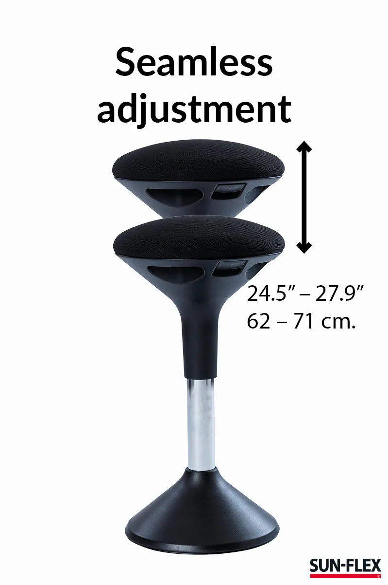 SUN-FLEX® ACTIVE sort - ergonomisk ståstol