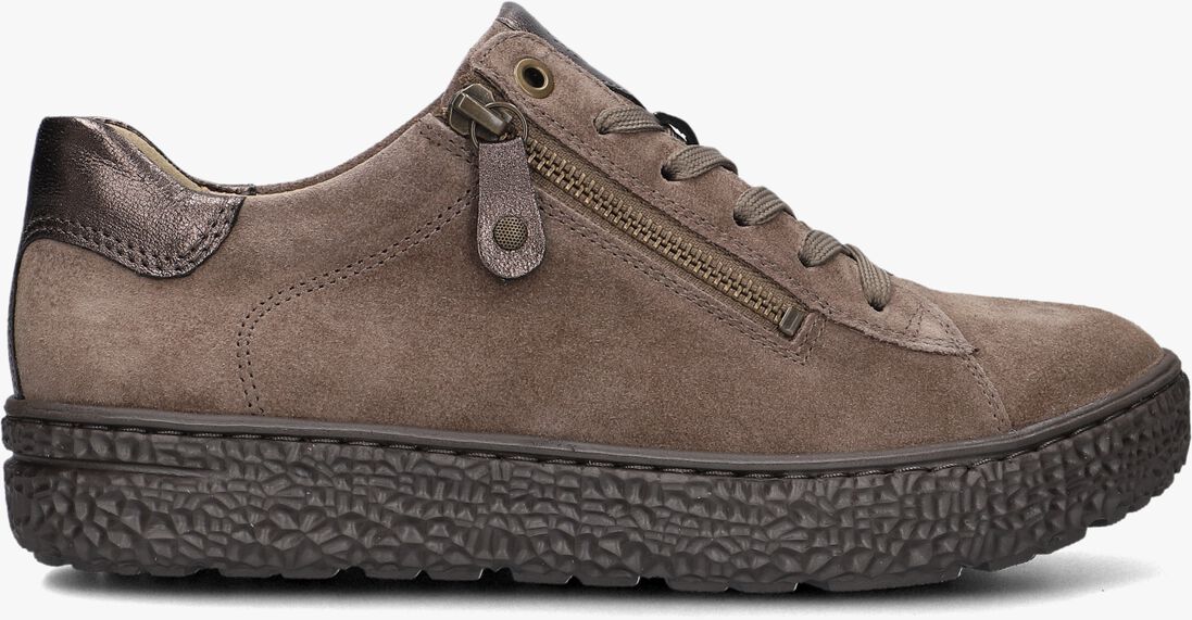 taupe hartjes sneakers combi met hiel suede h ls sneaker
