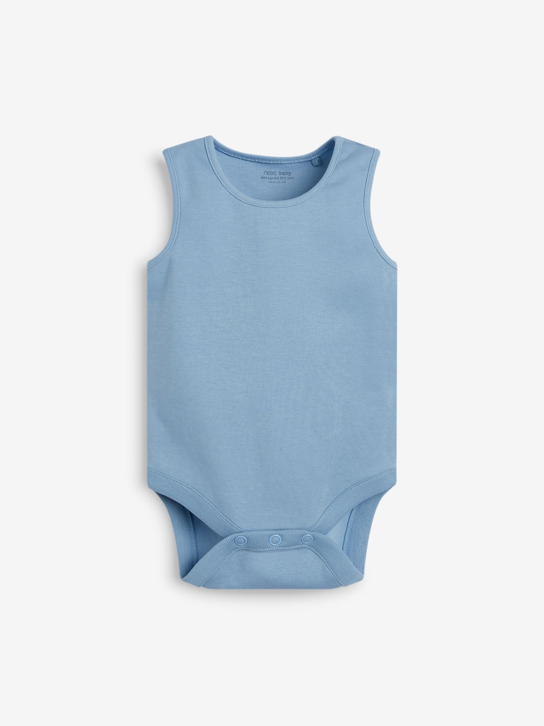 Blauw - Babyrompertjes met hemdje