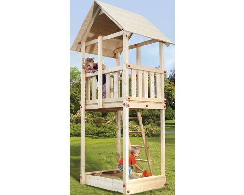 Weka Tabaluga speeltoren met zandbak, naturel