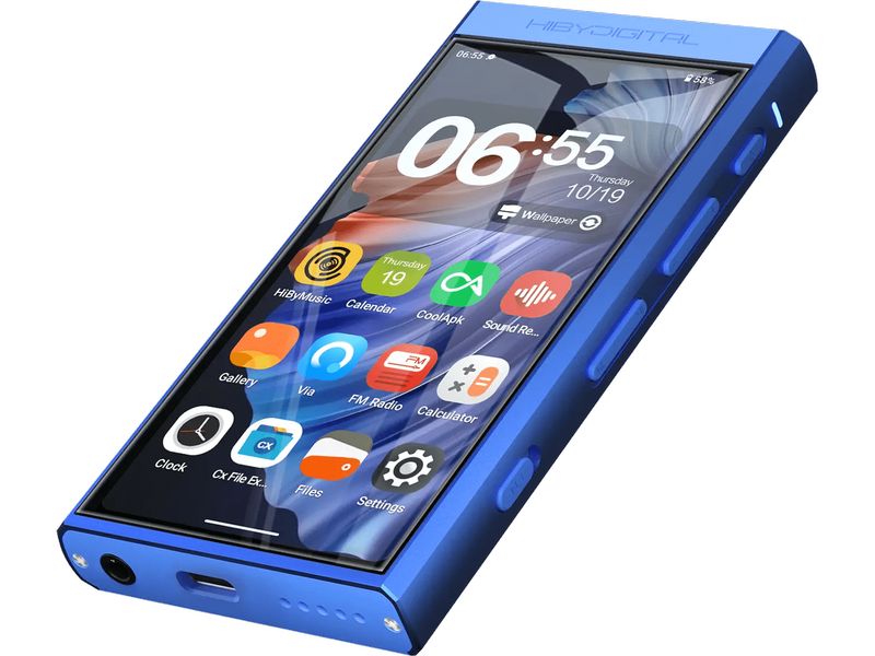HiBy HiRes-Player M300 Blau Hi-Res tragbarer Android-Musikplayer