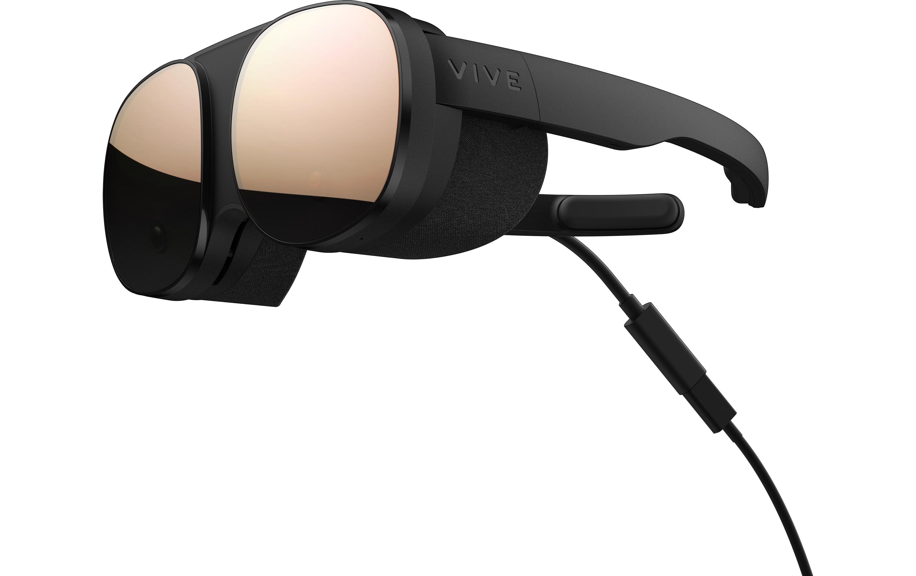 VR-Brille Vive Flow<br>Ultraleichte, faltbare und immersive VR-Brille mit austauschbaren Gesichts- und Schläfenpolstern