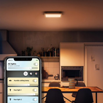 Philips Hue Aurelle panel light 1x24.5W wit vierkant 30cmincl. switch en bluetooth