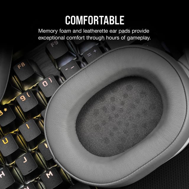 Corsair HS55 stereo gaming headset (hvid)