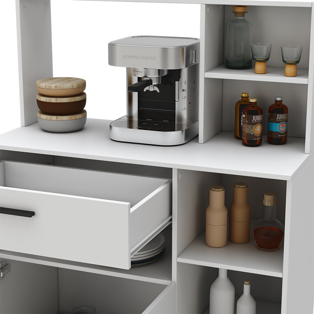 Oskar-Store Buffetschrank Emanuel 90 x 40 cm, Weiß, Esszimmerschrank, modern