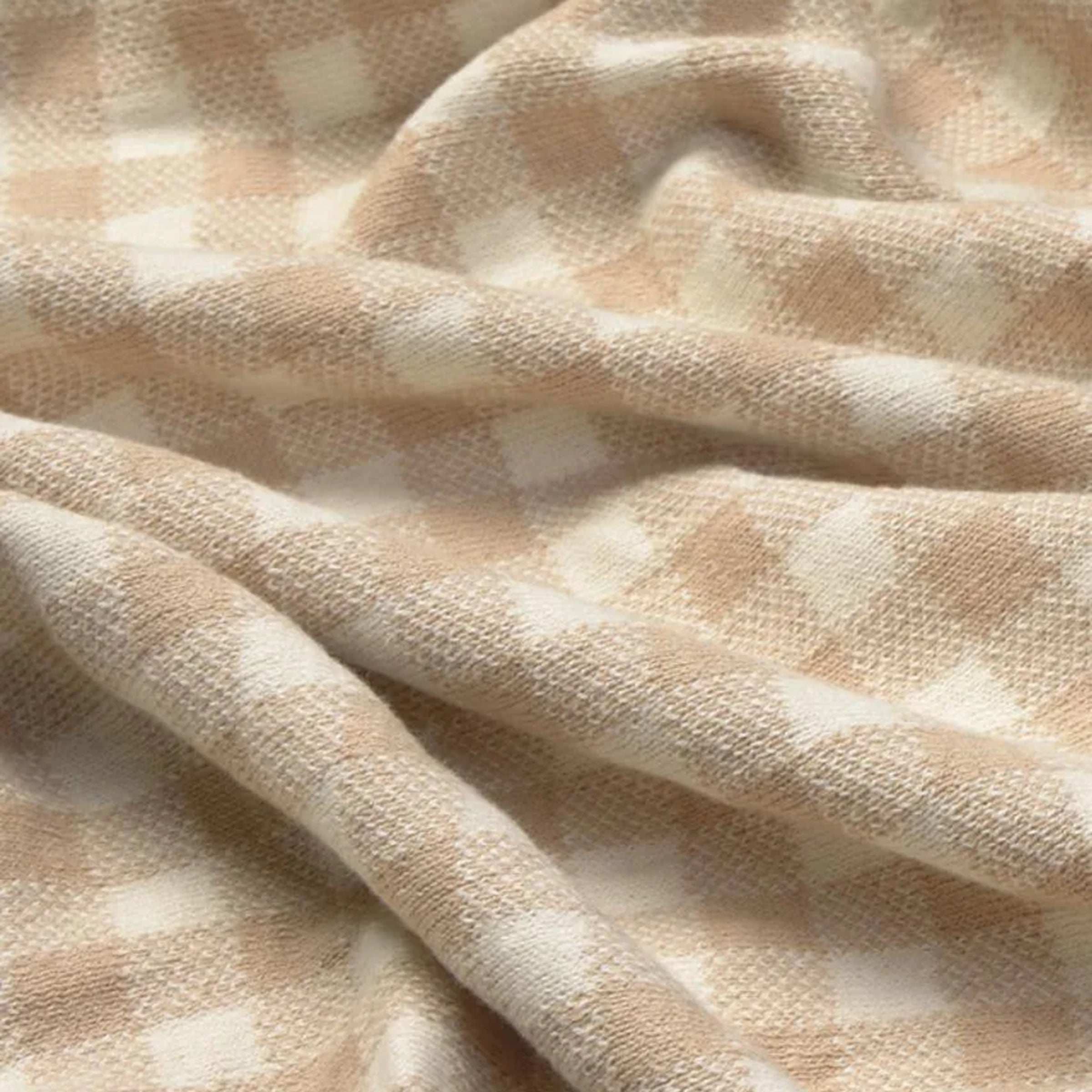 Strickdecke Vichy Rose
