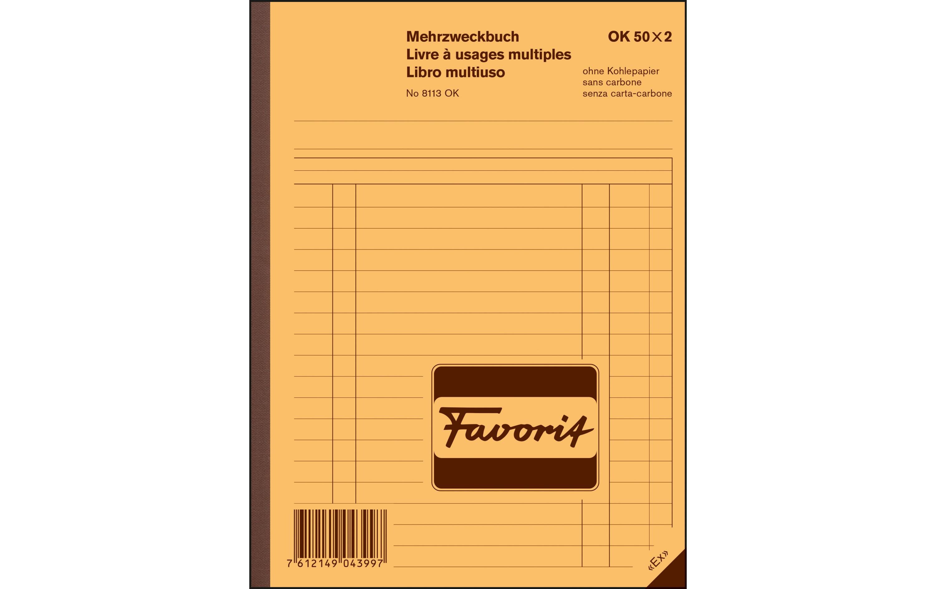 Durchschreibeblock 156 x 210 mm Mehrzweckbuch, Blau/WeissMehrzweckbuch