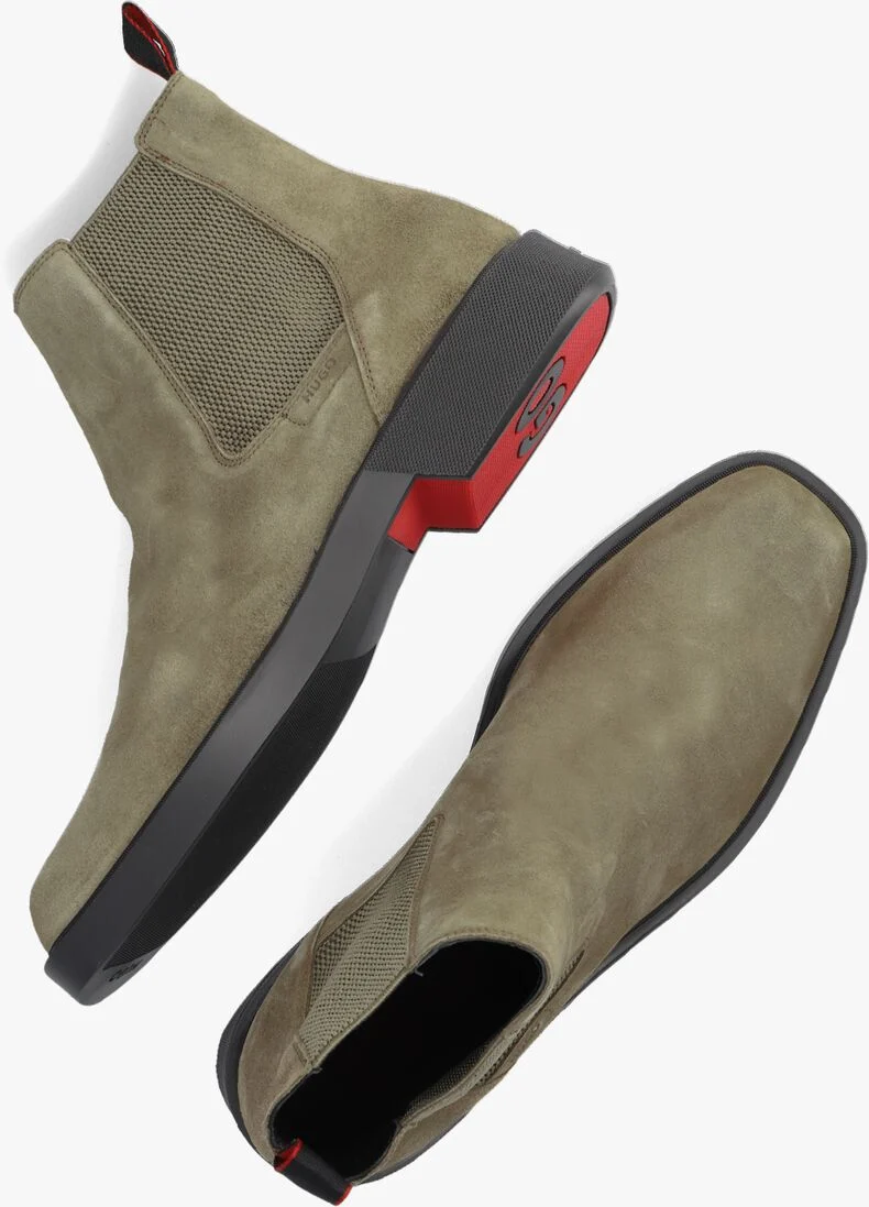 HUGO beige hugo chelsea boots iker