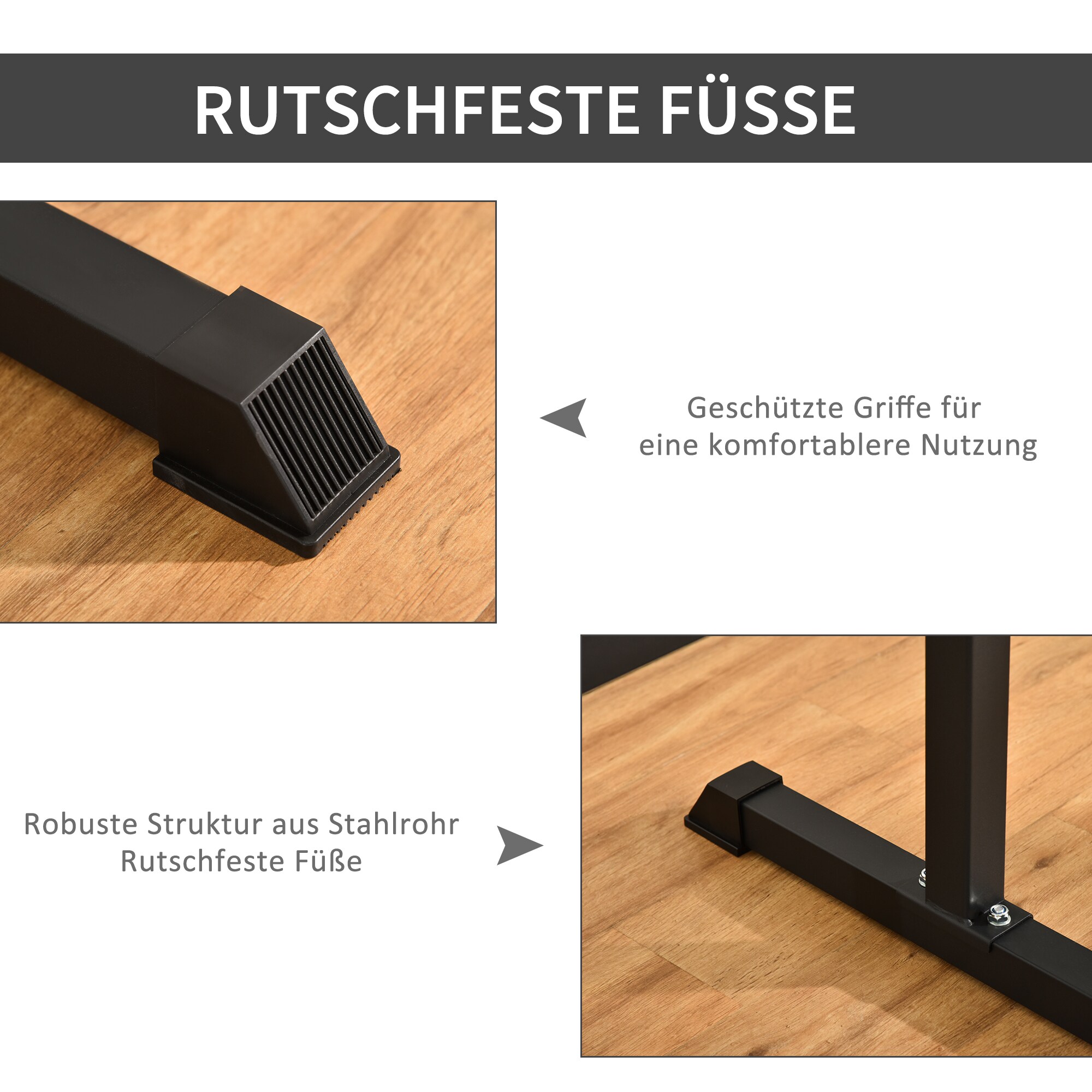 HOMCOM Dip-Station schwarz 104 x 70,5 x 122 (LxBxH)
