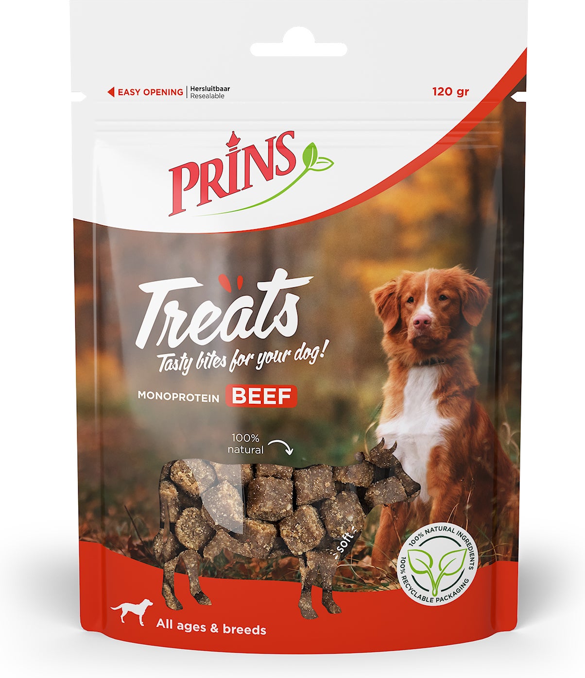 Prins hondensnoepjes Treats Rund 120 g