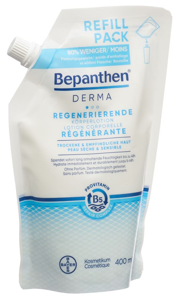 BEPANTHEN Bepanthen DERMA Regenerierende Körperlotion Nachfüllbeutel 400 ml