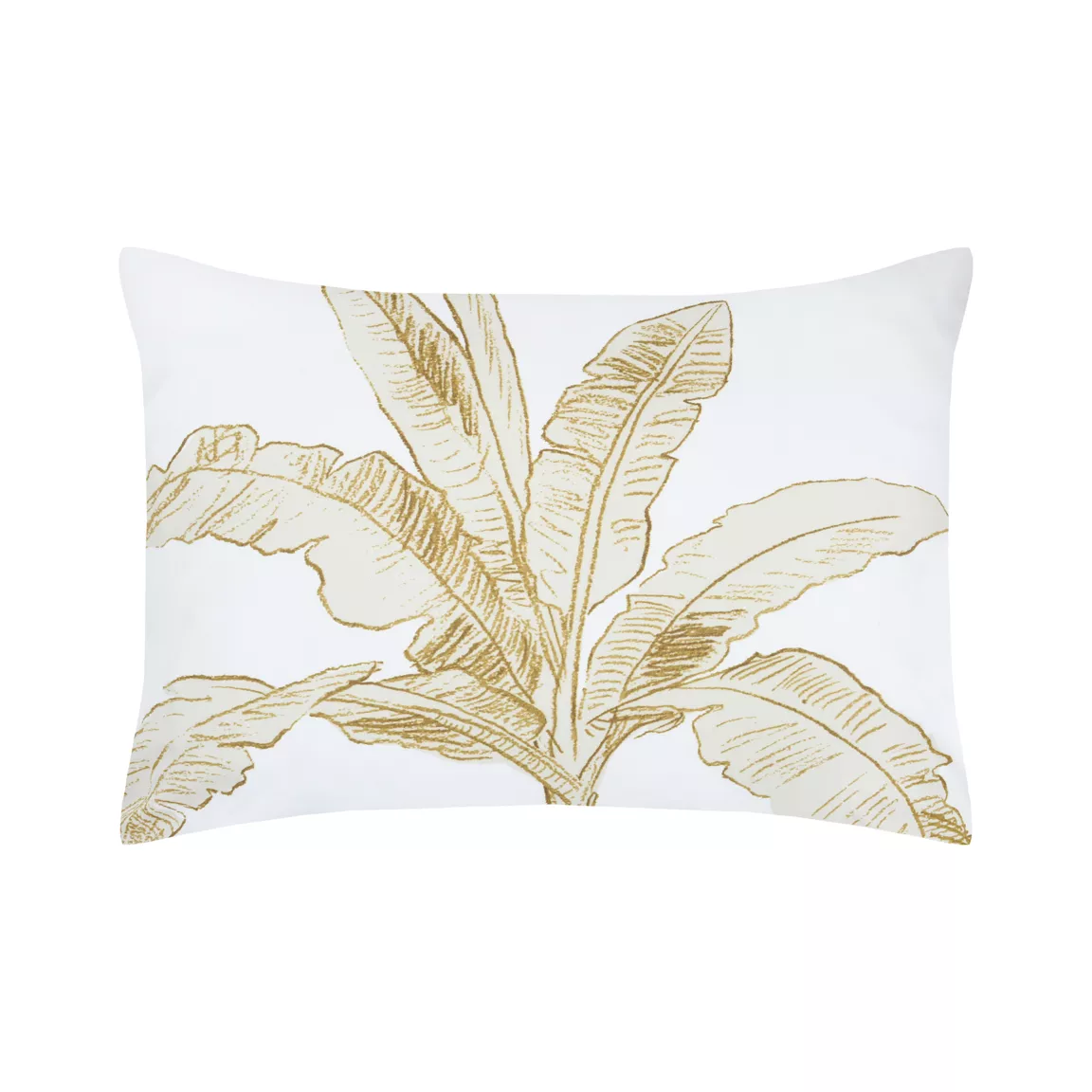 Taie d'oreiller rectangulaire percale de coton (50 x 70 cm) Arama Jaune