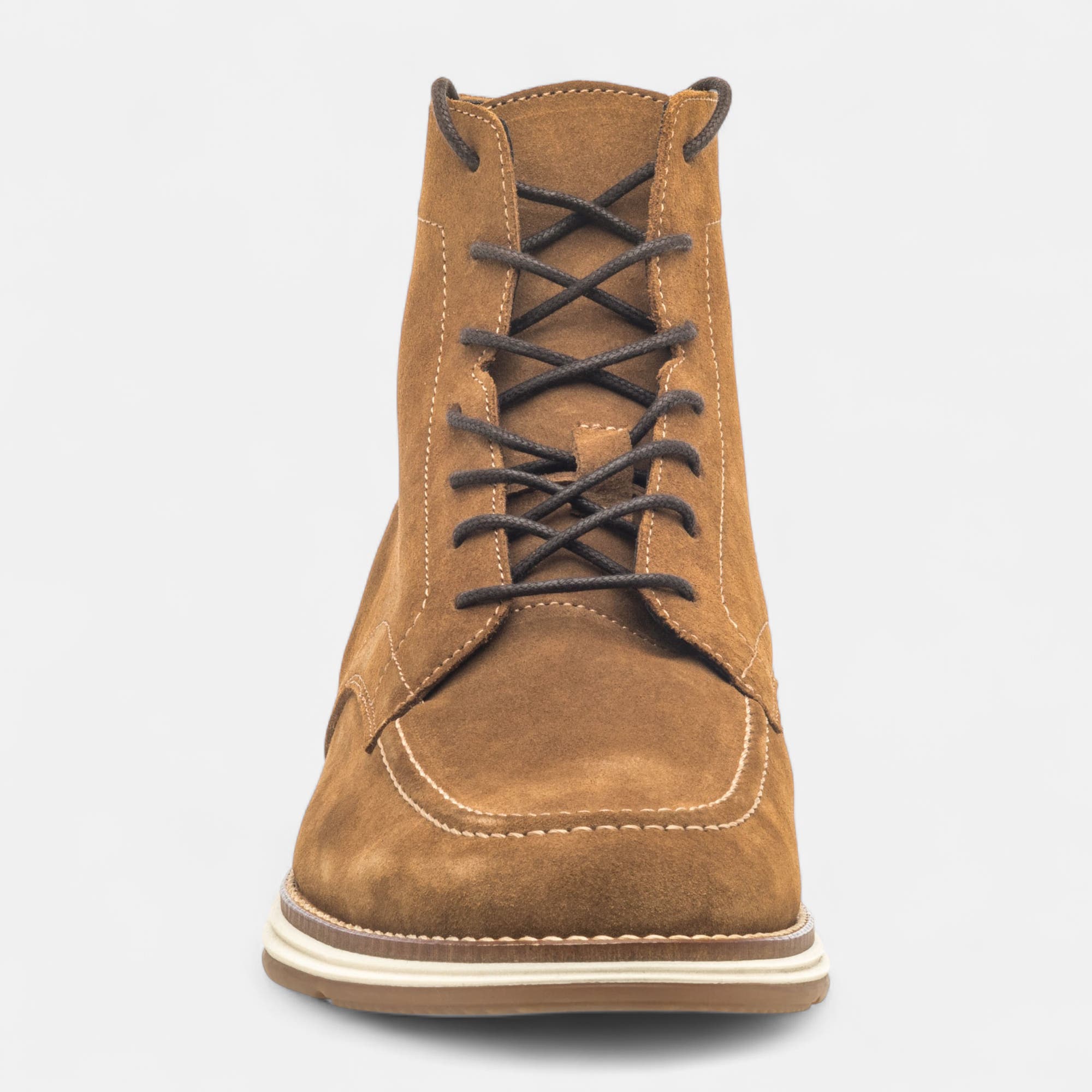 Bottines Homme en cuir cognac