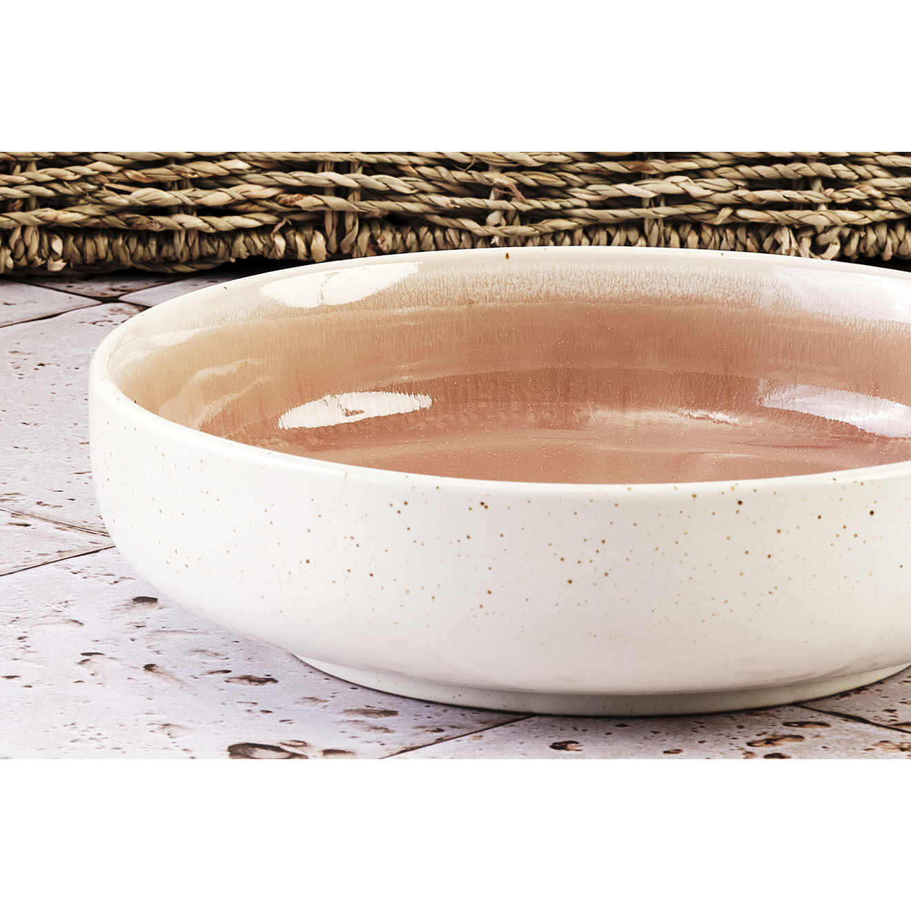 Bjorn Service Complet Oxygen rose poudre/beige - 42 pièces