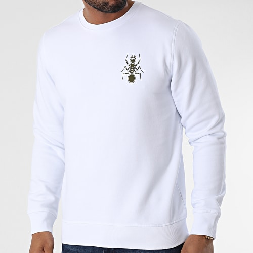 Sweat Crewneck Original Spirit Blanc Vert Kaki