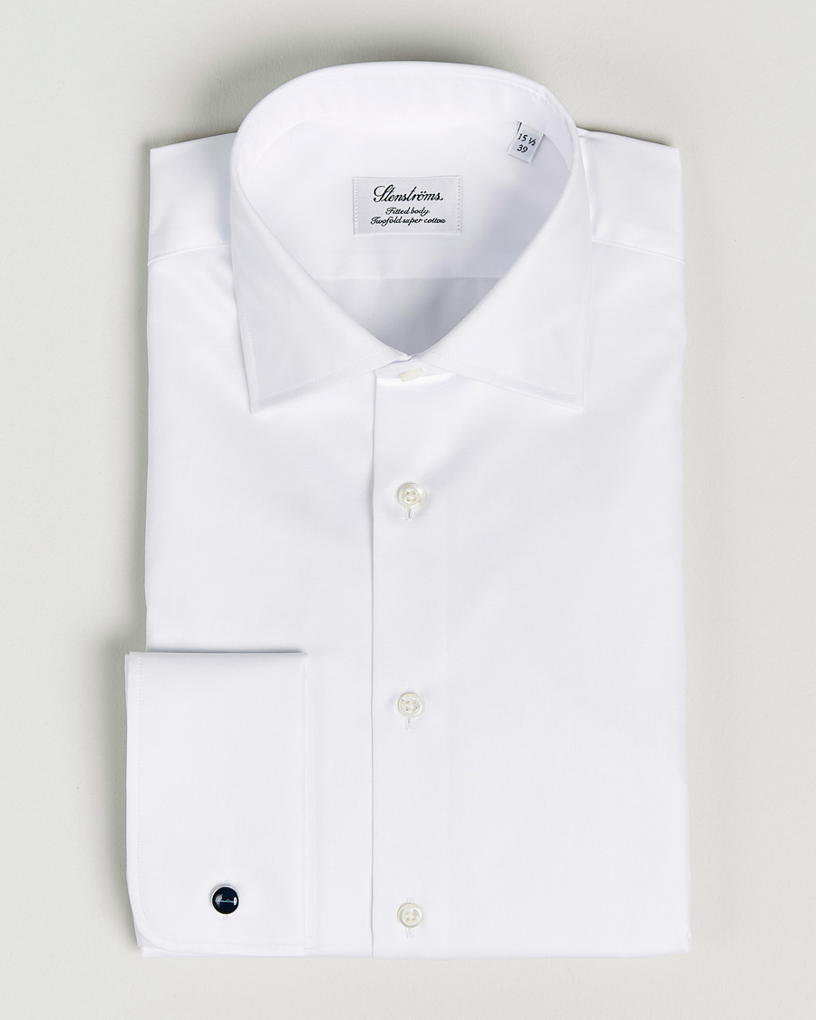 Stenströms Fitted Body Double Cuff White