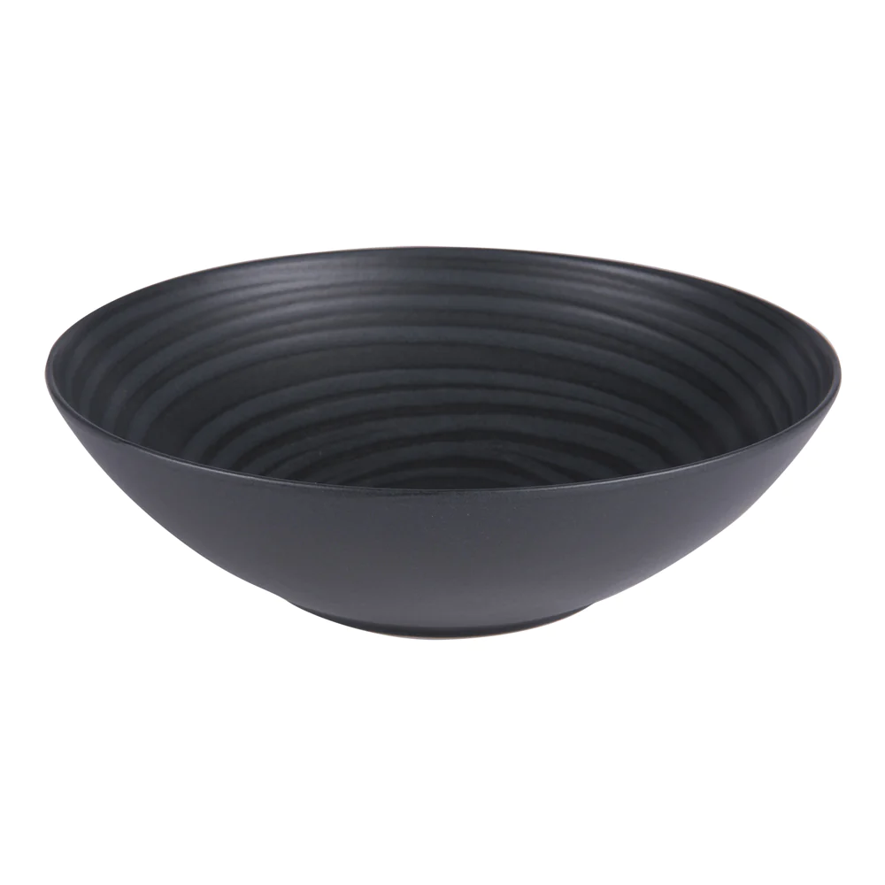 Saladier Moon noir 24 cm Table passion