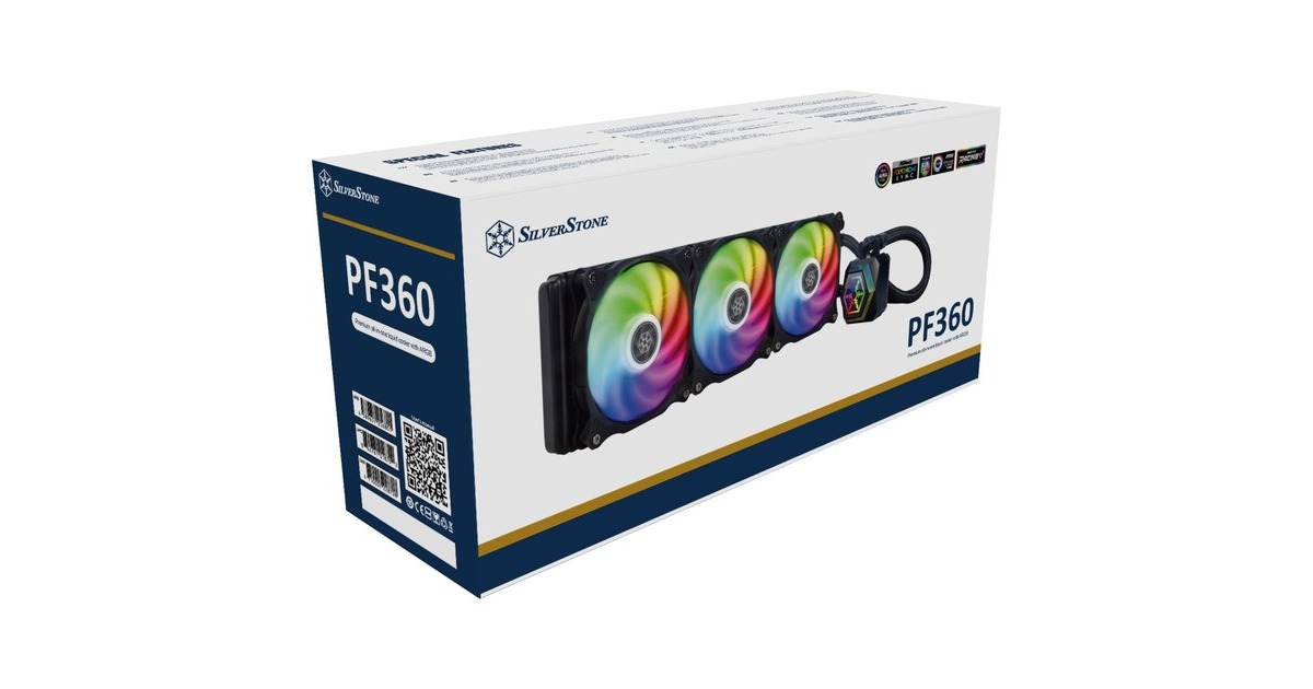 SilverStoneSST-PF360-ARGB-V2 waterkoeling  (Zwart, Incl. RGB controller)