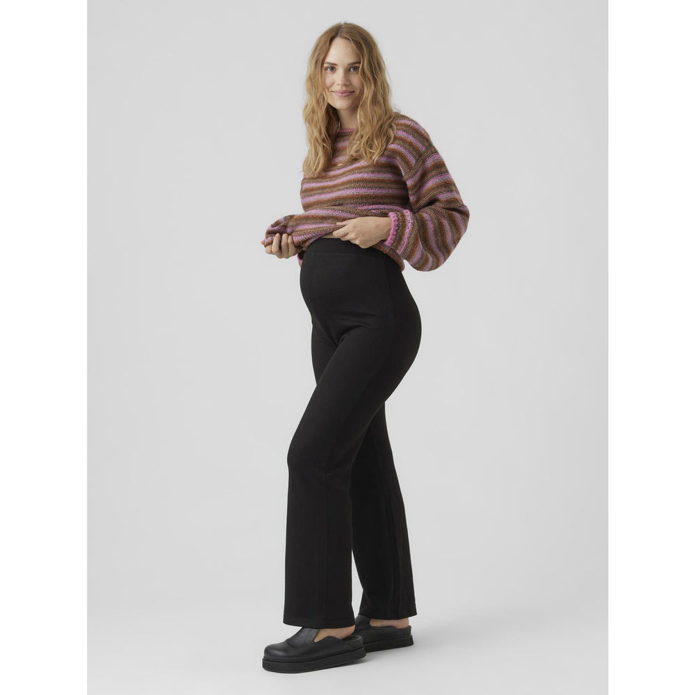 Køb Vero Moda Maternity Black Vmmella Wide Flared Bukser Jrs Noos
