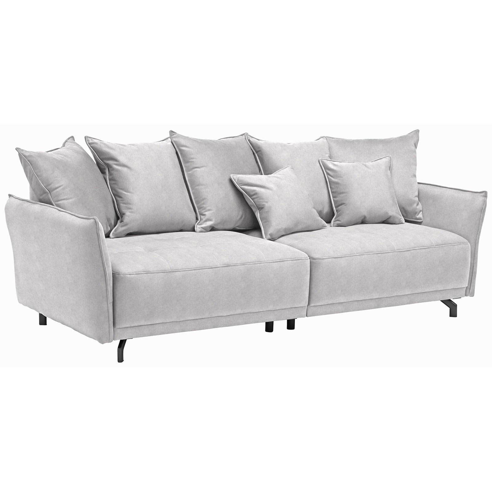 Big Sofa - silber - Samt