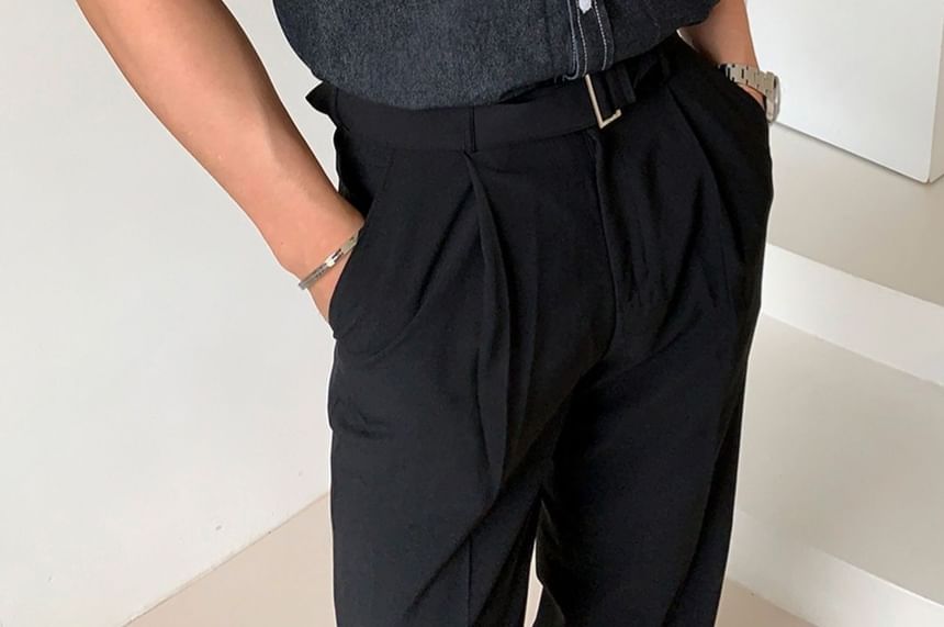 SeoulPop - Denim overhemd met korte mouwen