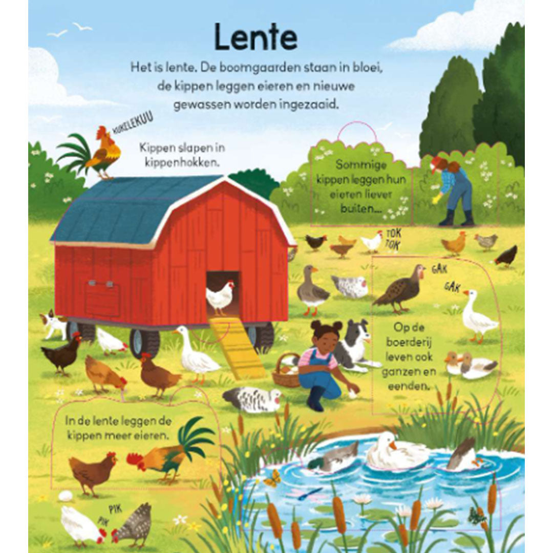 uitgeverij usborne kijk binnen in een boerderij