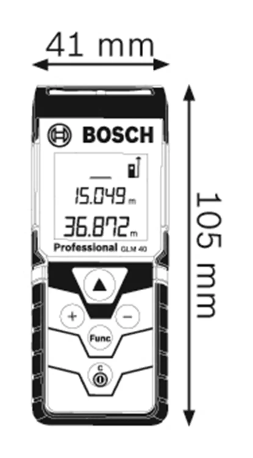Bosch GLM 40 Afstandsmeter in tas - 40m
